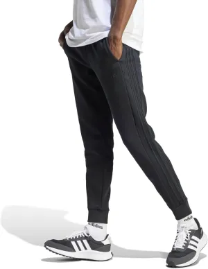 adidas Men's Essentials Fleece Tapered Cuff 3-Stripes Pants