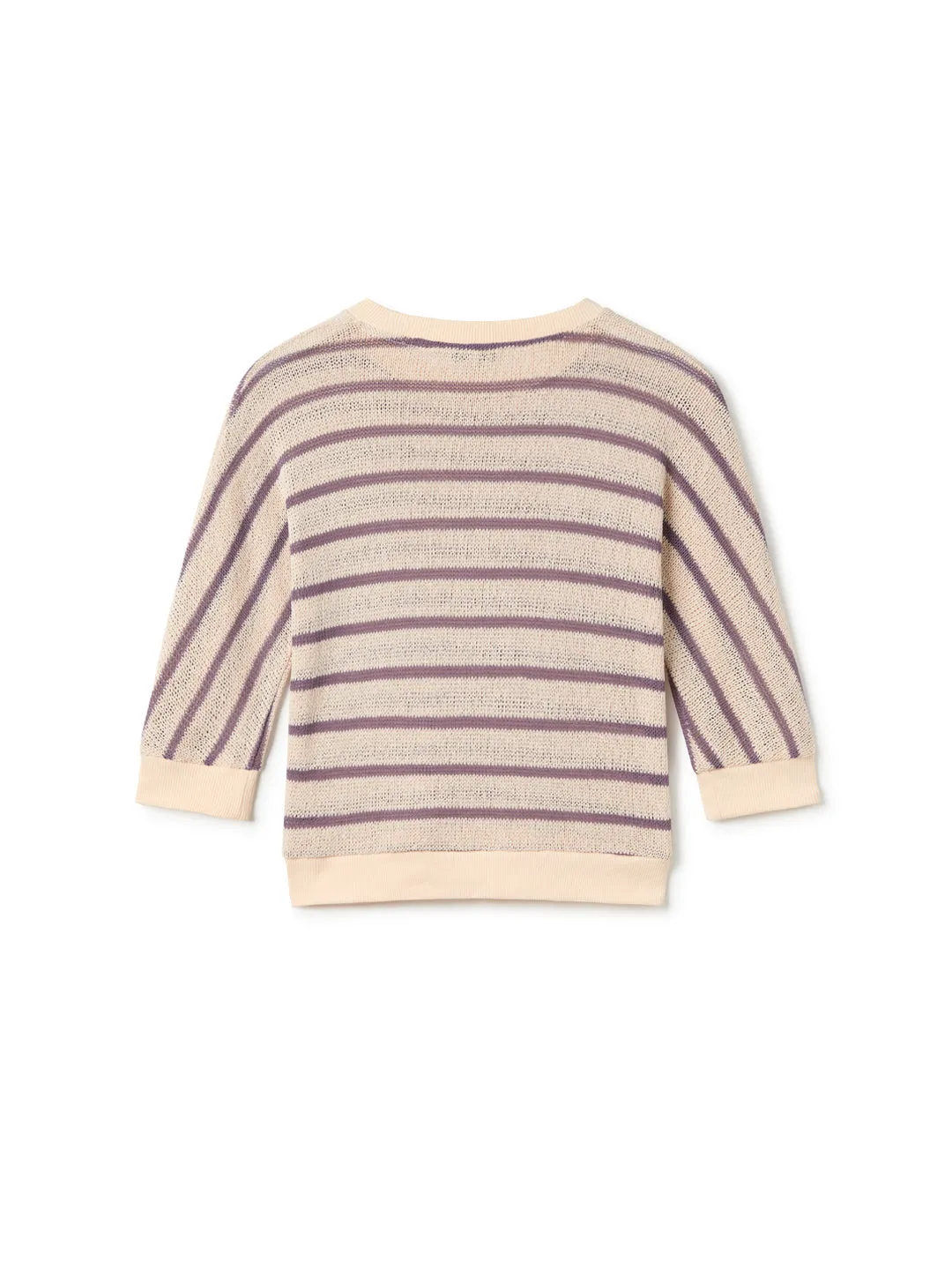 Boddam Top Lilac Stripes
