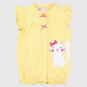 Cute Cat Sleeveless Romper