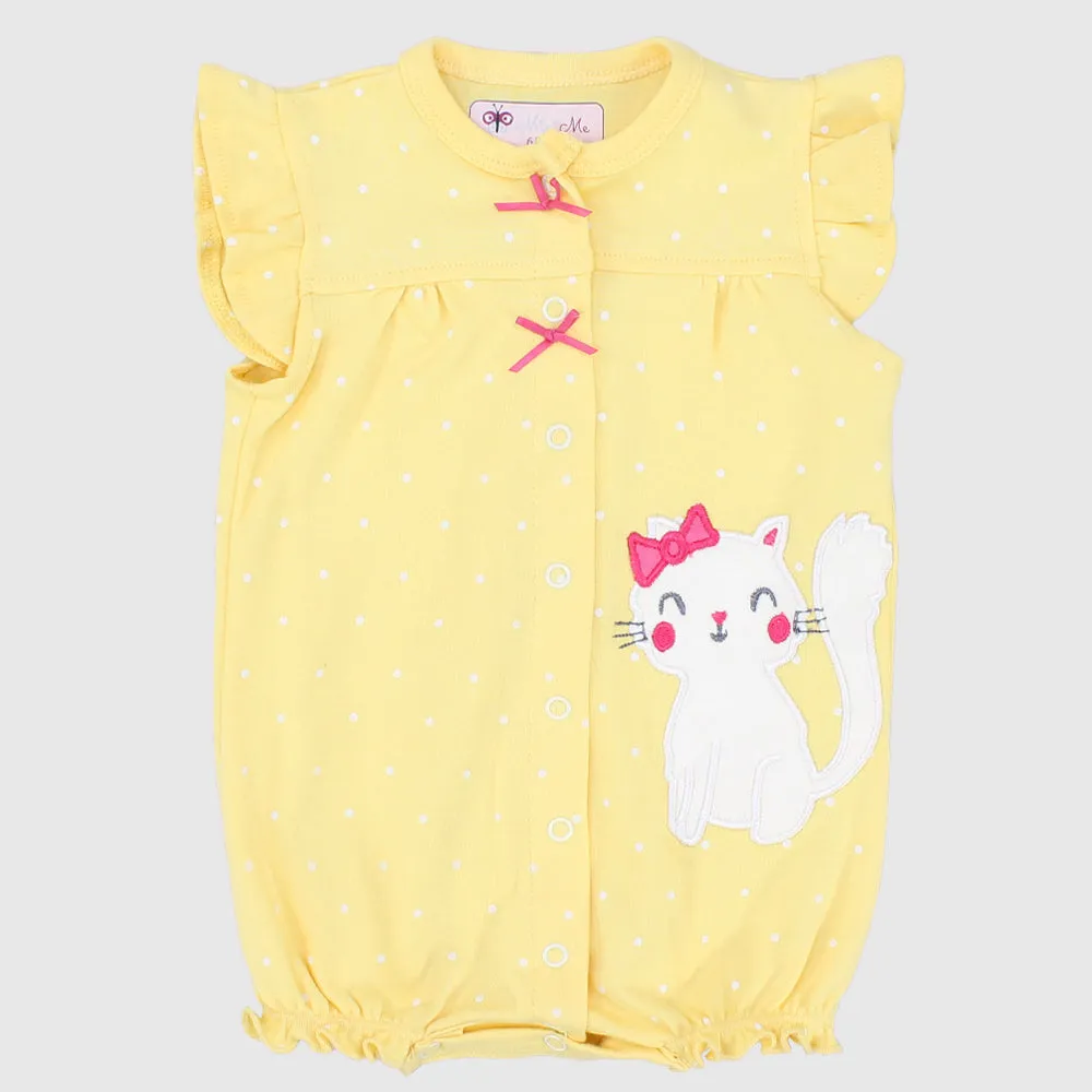 Cute Cat Sleeveless Romper