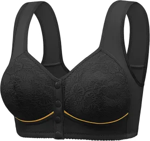 Daisy Bras for Women Comfort Cotton Full Coverage Bra Smoothing Padded Bralette Wireless Bra with Support and Lift