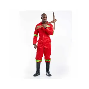 DROMEX J54 SABS ANGLO BOILER SUIT COLOUR-RED SIZE 36
