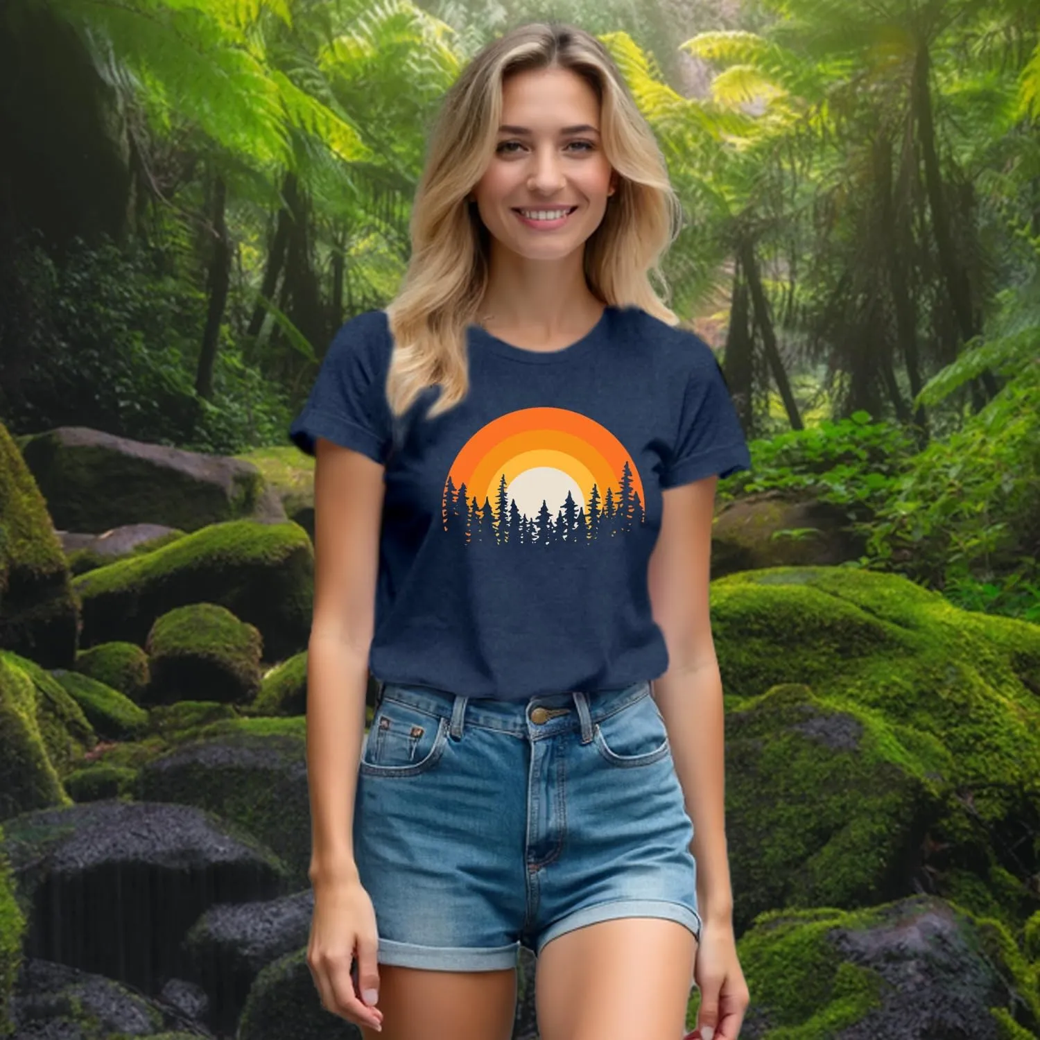 Hiking Shirts Women Forest Adventure T-Shirt Nature Travel Lover Tee Outdoor Camping Tops