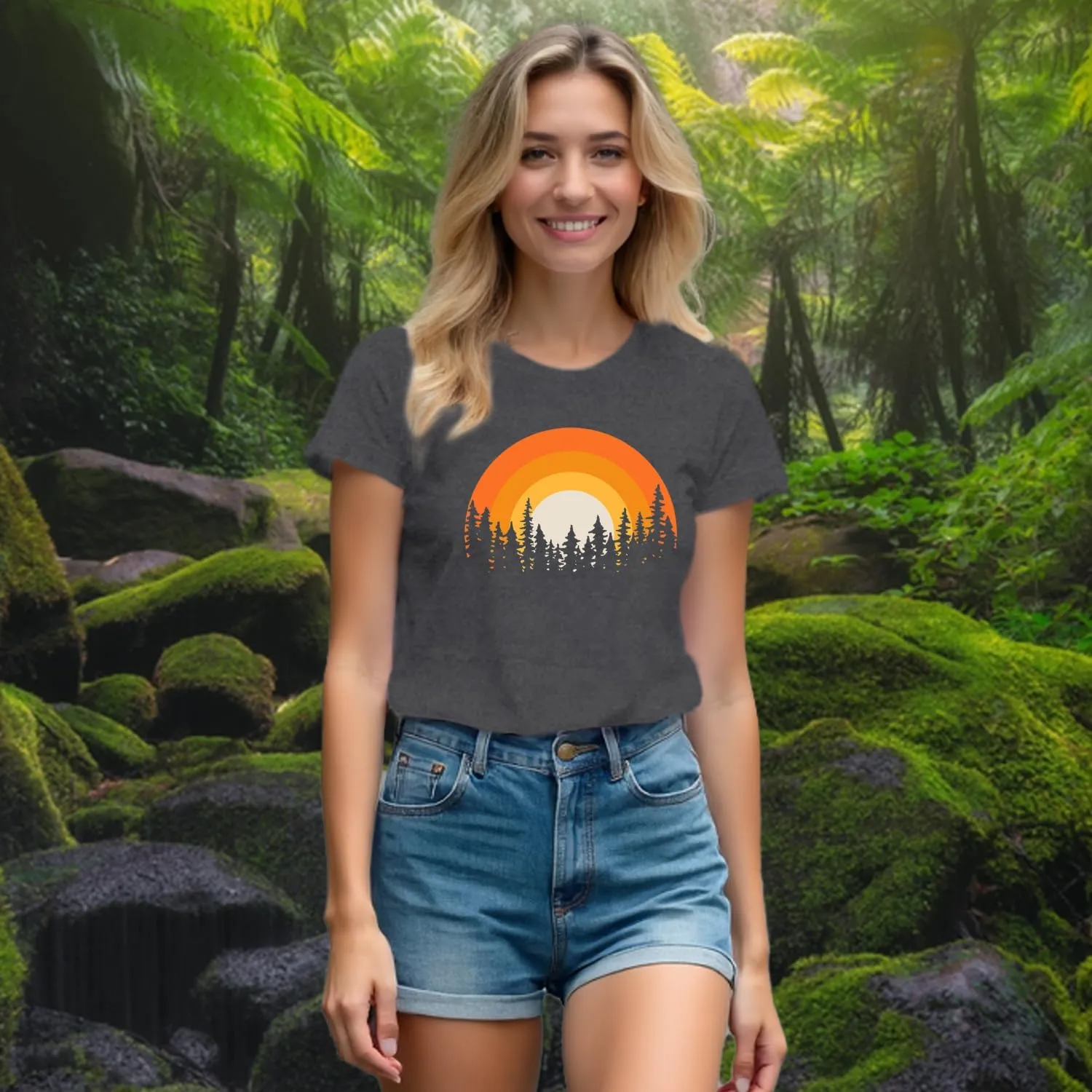 Hiking Shirts Women Forest Adventure T-Shirt Nature Travel Lover Tee Outdoor Camping Tops