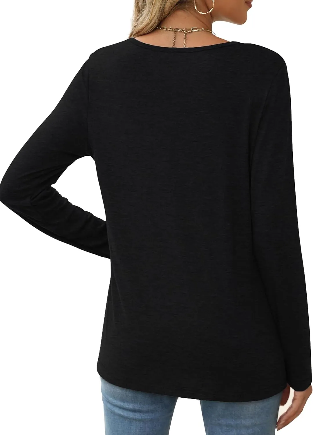 Long Sleeve T Shirts for Women Cute Cat Graphic Tees Im Fine Everything is Fine Tops Fall Crewneck Blouse Casual Outfits