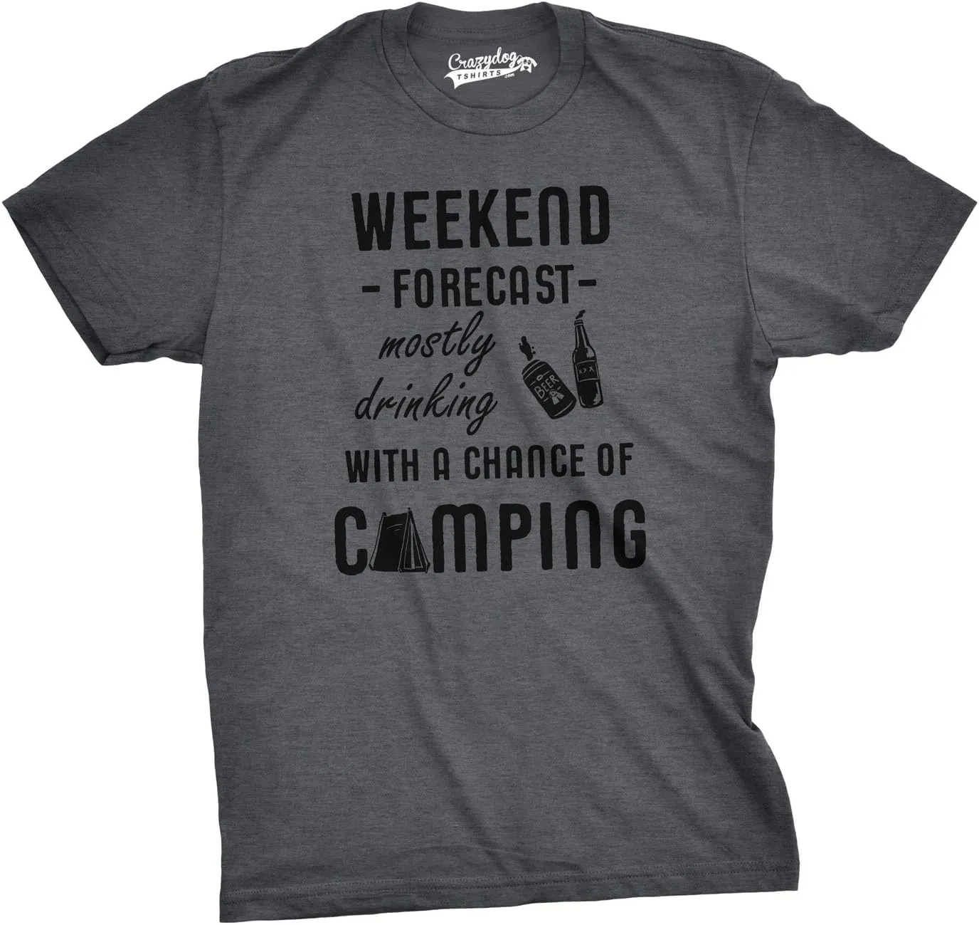 Mens Camping T Shirts Funny Camp Tees for Guys Cool Shirts for Outdoor Camping