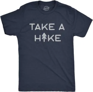 Mens Take A Hike T Shirt Funny Outdoor Adventure Camping Graphic Tee