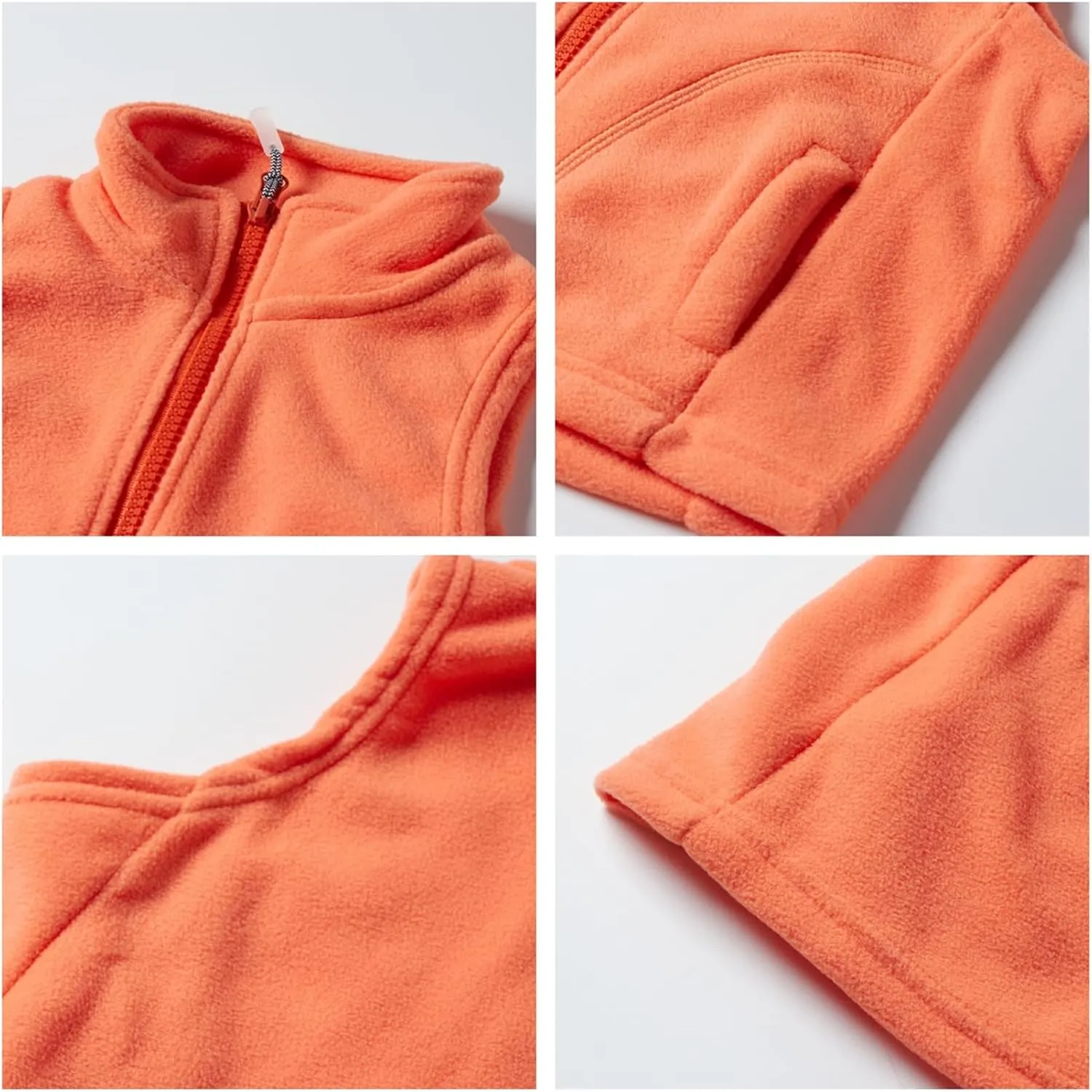 Mud Kingdom Boys Girls Polar Fleece Vest Jacket Ligntweight Cute Cartoon Patterns Coat Zipper Closure Sleeveless