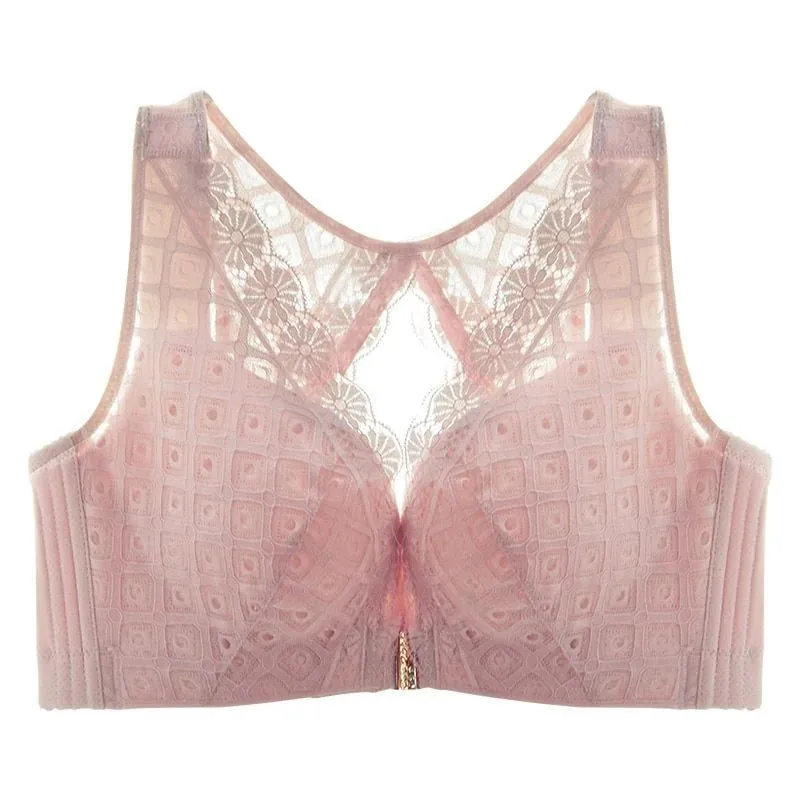 OCW Wireless Deep V Plunge Women Front Closure Bras
