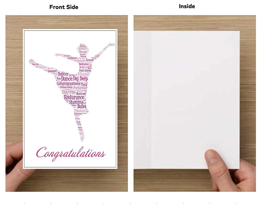 Personalized Dance Necklace & Card Gift Set