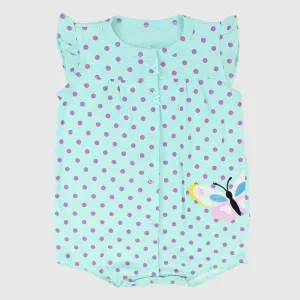 Polka Dots Sleeveless Romper