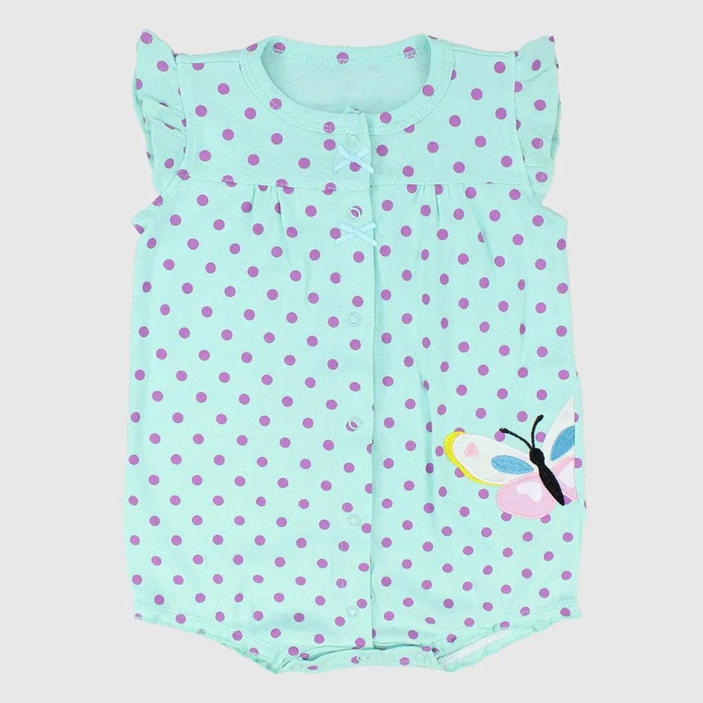 Polka Dots Sleeveless Romper