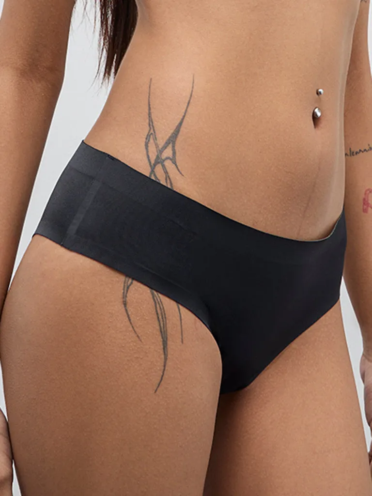 Superstar Black Seamfree Invisible Brazilian Brief