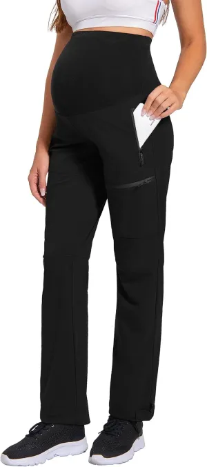 V VOCNI Maternity Pants Quick-Dry Cargo Scrub Pants Women's Hiking Pants Athletic Workout Lounge Casual Outdoor