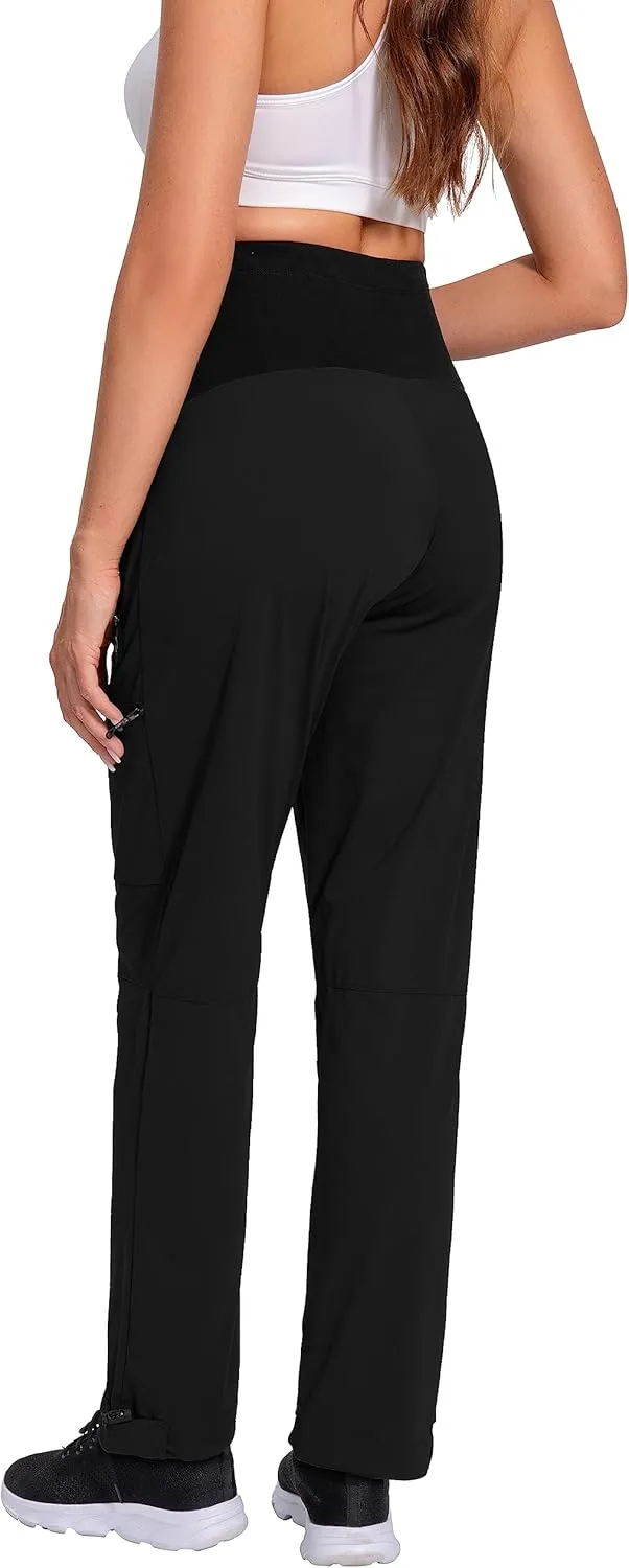 V VOCNI Maternity Pants Quick-Dry Cargo Scrub Pants Women's Hiking Pants Athletic Workout Lounge Casual Outdoor