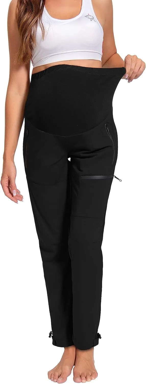 V VOCNI Maternity Pants Quick-Dry Cargo Scrub Pants Women's Hiking Pants Athletic Workout Lounge Casual Outdoor