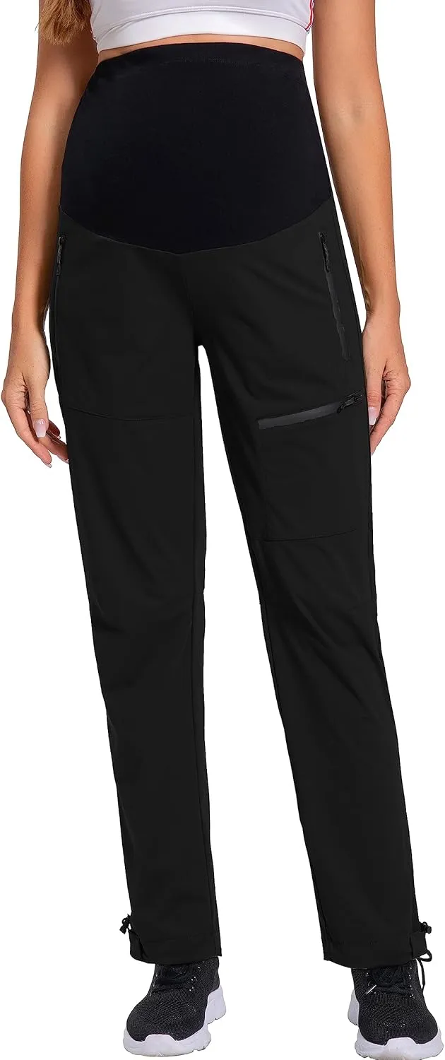 V VOCNI Maternity Pants Quick-Dry Cargo Scrub Pants Women's Hiking Pants Athletic Workout Lounge Casual Outdoor
