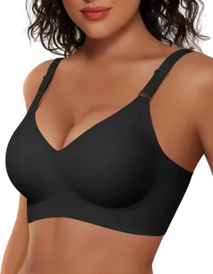Vertvie Womens Wireless Bras No Underwire Push Up Bra Seamless Supportive Full Coverage Everyday Bras Regular and Plus Size