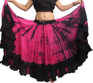 Wevez Women's 25 Yard Casual High Waist Long Maxi Skirt with Elastic Waistband Flared Cotton Skirts for Women