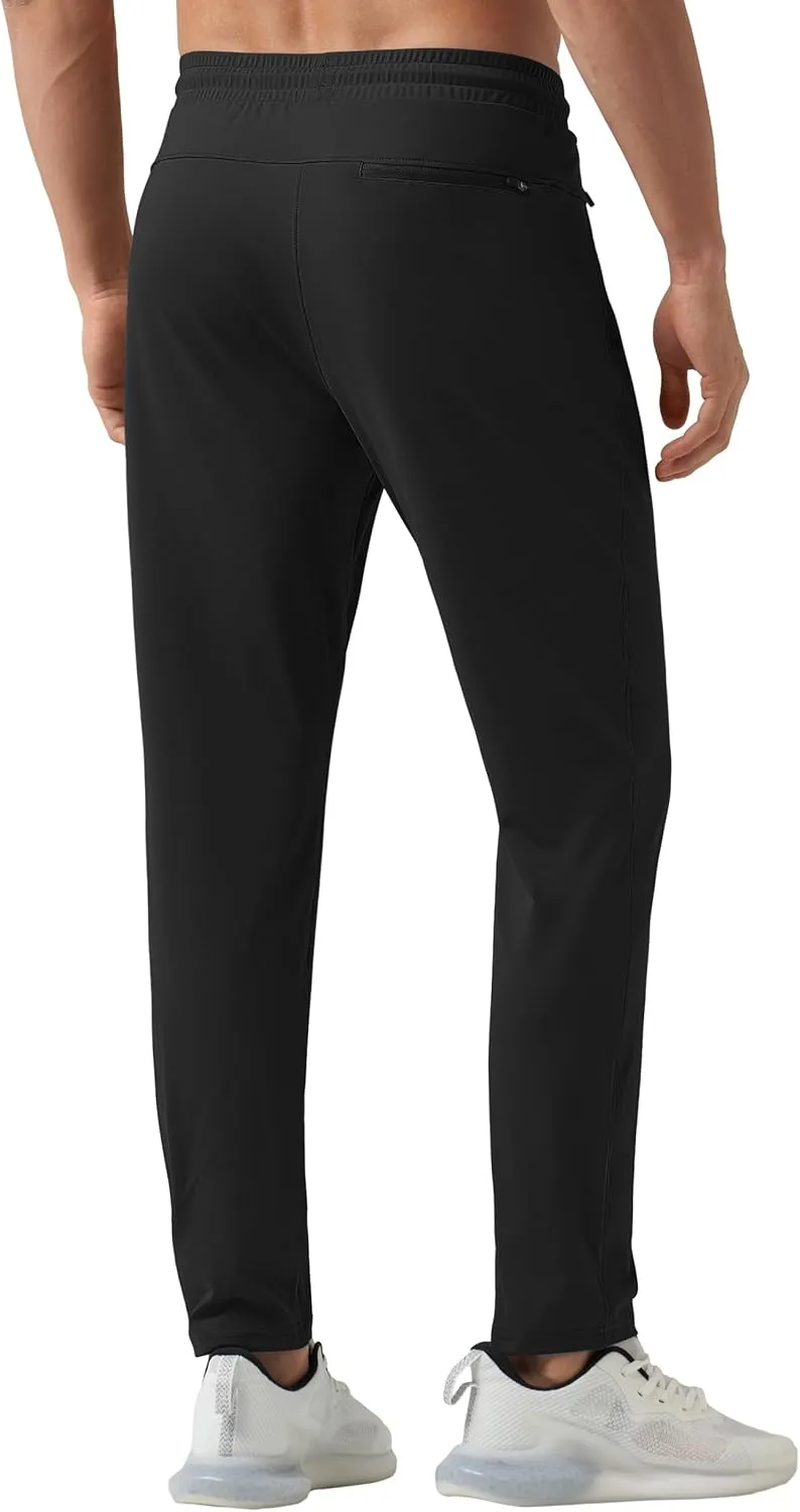 Willit Men's Sweatpants Workout Joggers for Men Athletic Jogging Running Gym Active Pants with Zipper Pockets