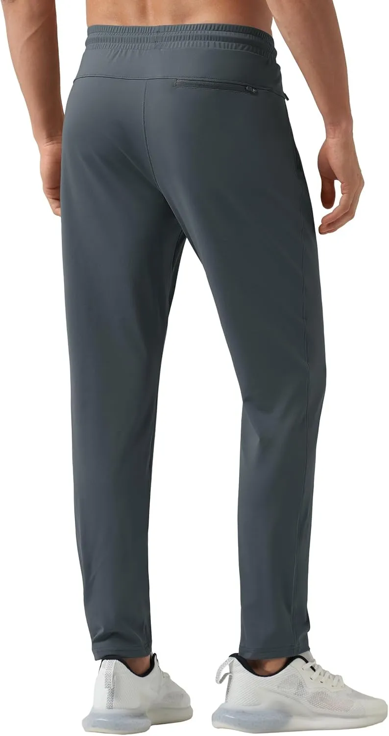 Willit Men's Sweatpants Workout Joggers for Men Athletic Jogging Running Gym Active Pants with Zipper Pockets