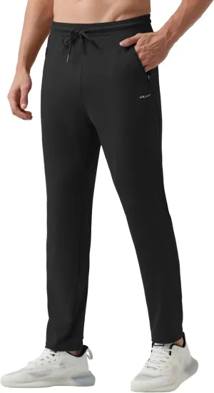 Willit Men's Sweatpants Workout Joggers for Men Athletic Jogging Running Gym Active Pants with Zipper Pockets