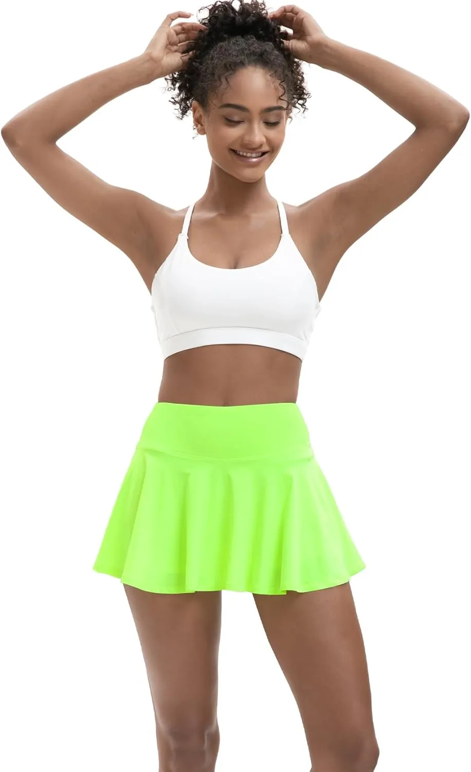 Women's High Waisted Pleated Tennis Skirts with Pockets Inner Shorts Lightweight Athletic Golf Skorts for Women