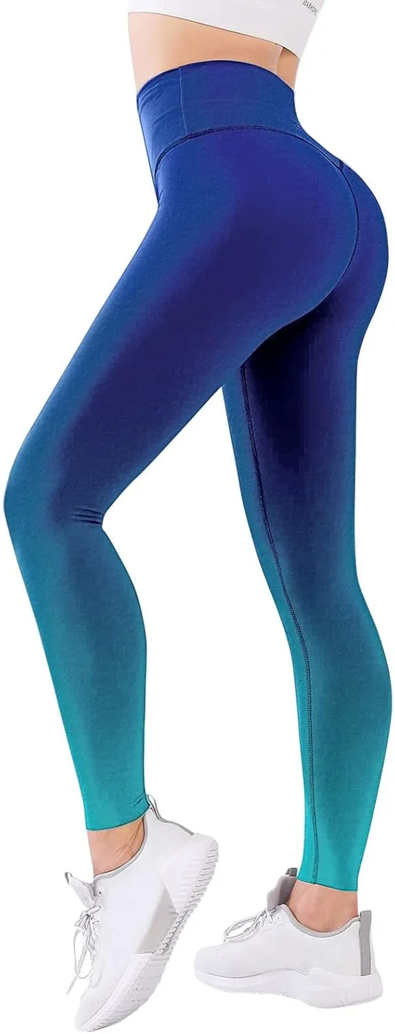 Women's High Waisted Tummy Control Leggings Buttery Soft Stretchy Pants Tummy Control Workout Yoga Tights Activewear